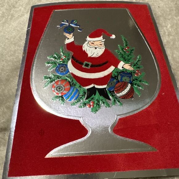 Vintage Christmas Greeting Card 8 X 6 - Picture 5 of 7